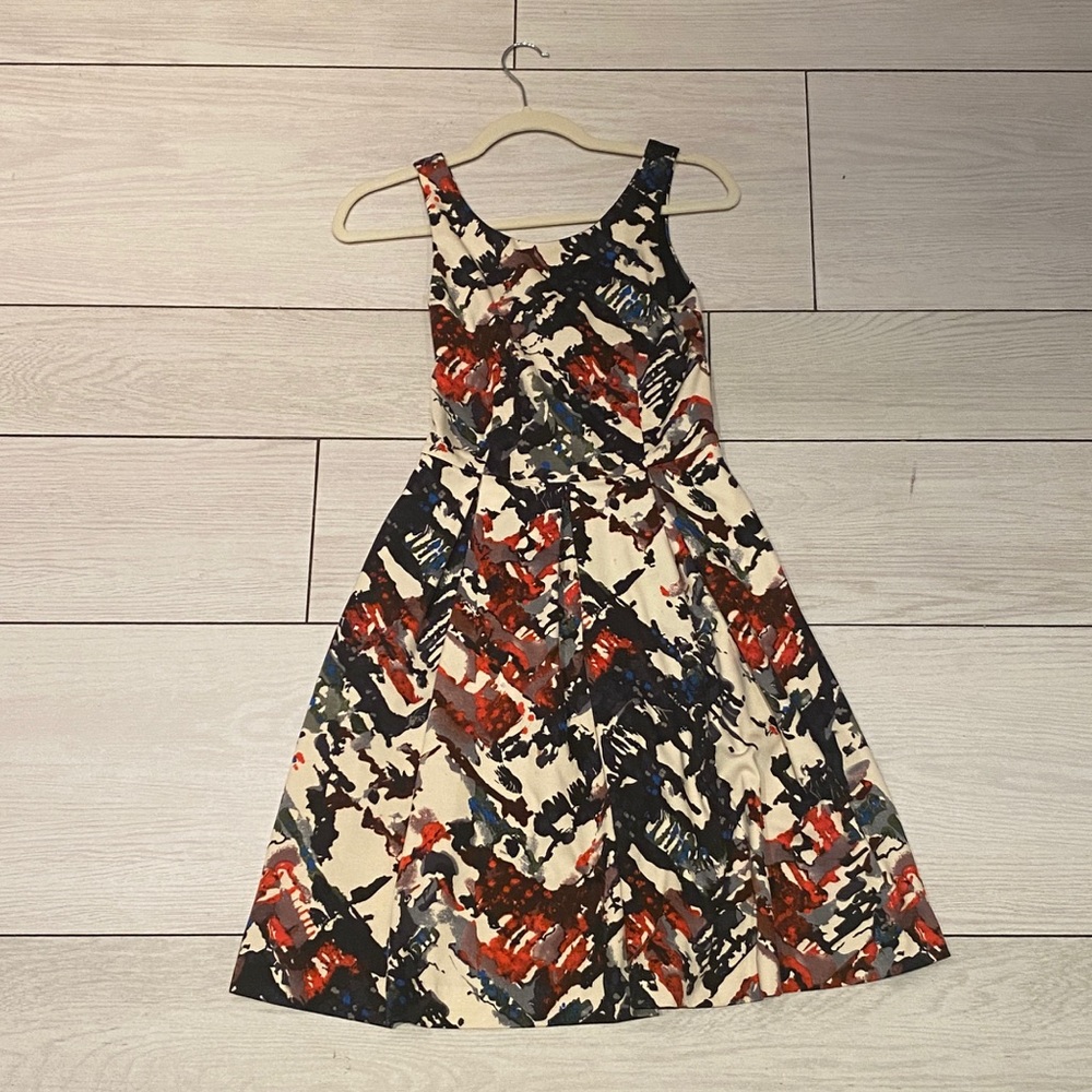 Patterned evening gown